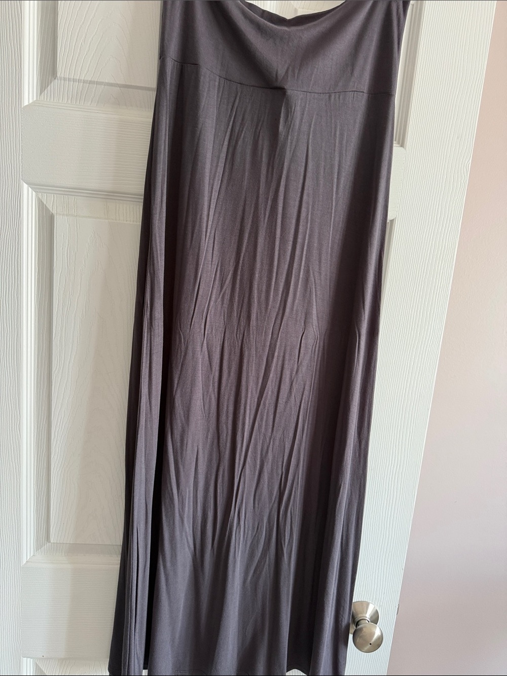 2/$15- Women's Long Maxi Skirt in Charcoal Gray